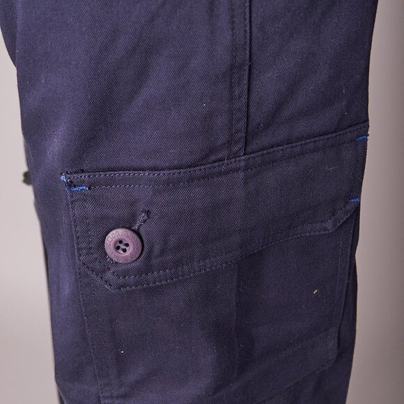 Y2K Hawk Skateboarding Apparel System Deadstock Blue Cargo Pants - Picture 10 of 12